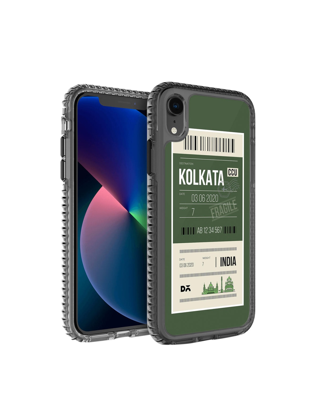 

DailyObjects Green & White Printed Kolkata City Tag iPhone XR Phone Case