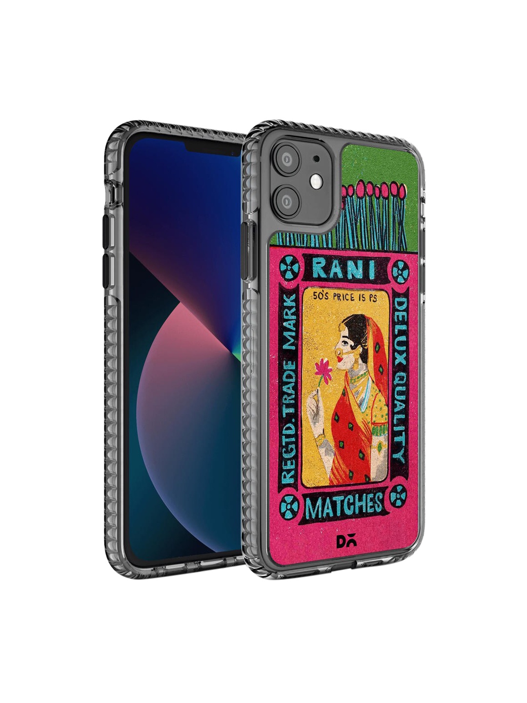 

DailyObjects Pink & Gold Printed Rani Matchbox iPhone 11 Phone Case, Yellow