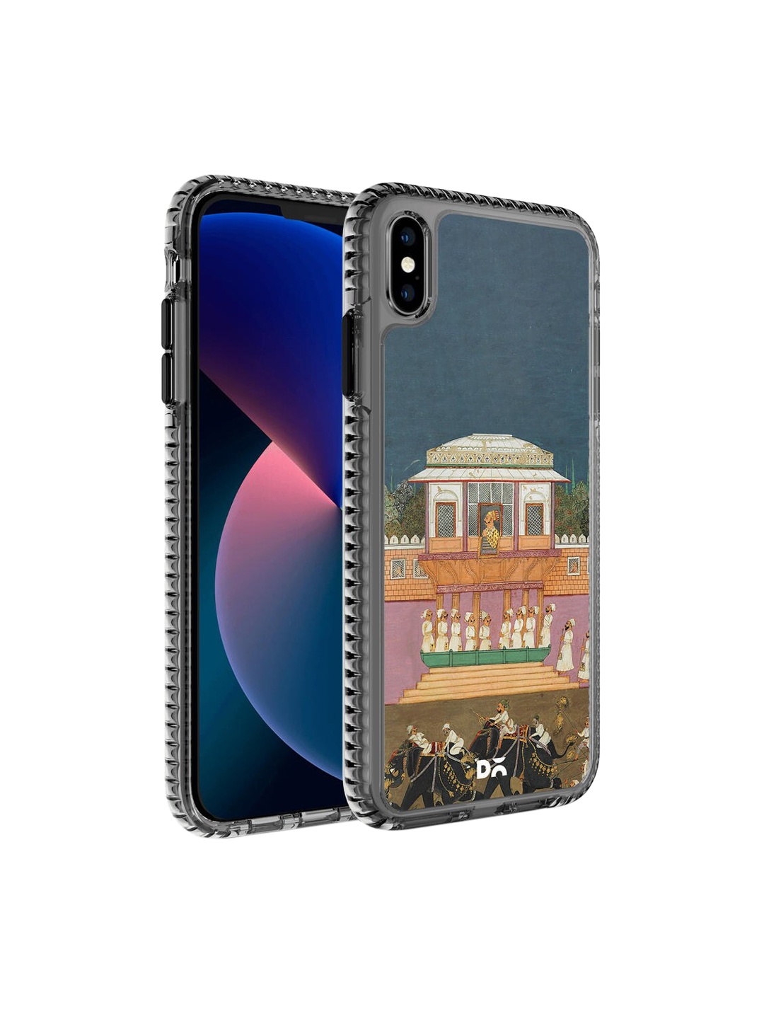 

DailyObjects Blue & pink Printed Royal Parade iPhone XS Max Phone Case