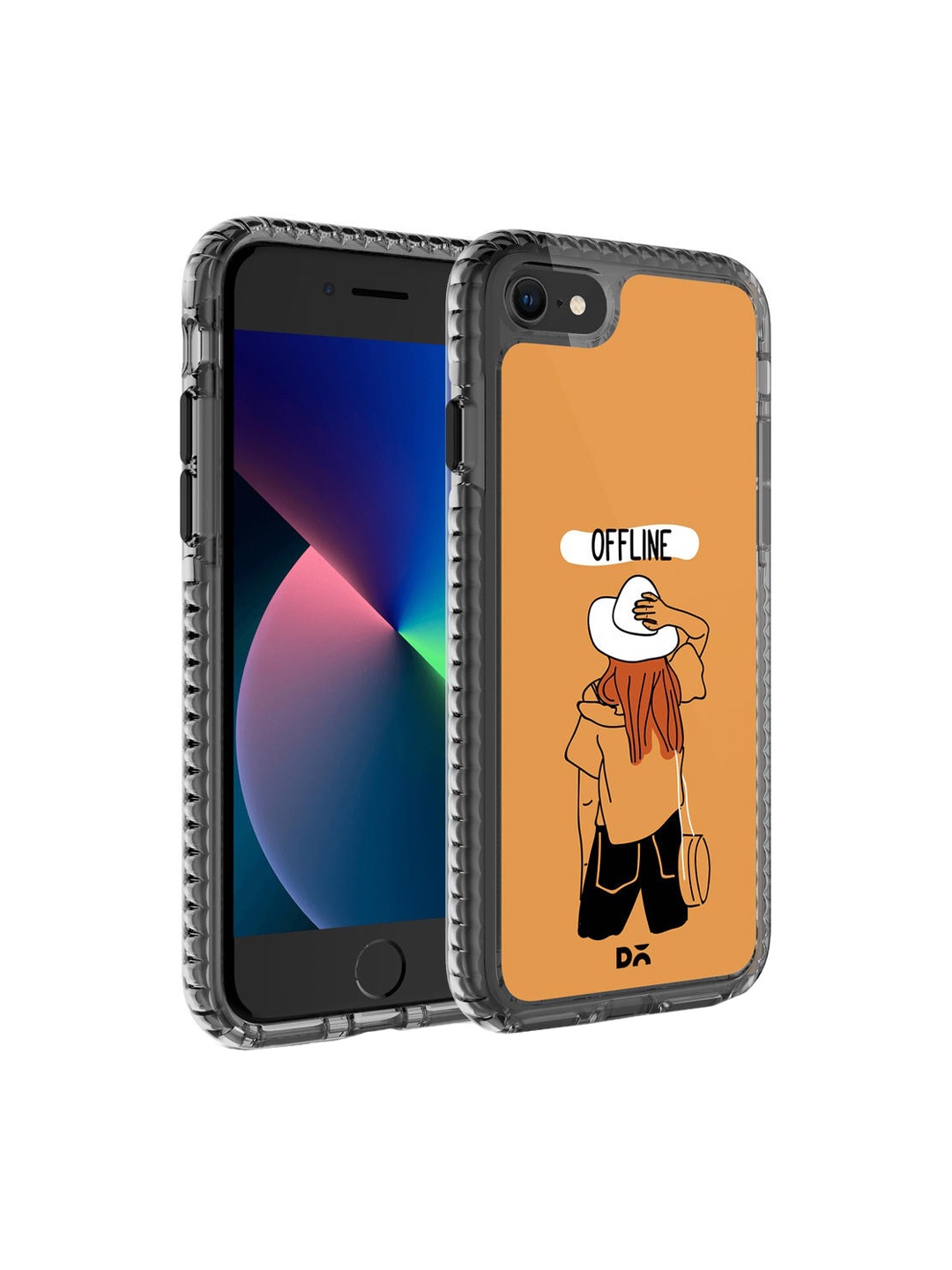 

DailyObjects Yellow & White Offline iPhone 8 Back Case