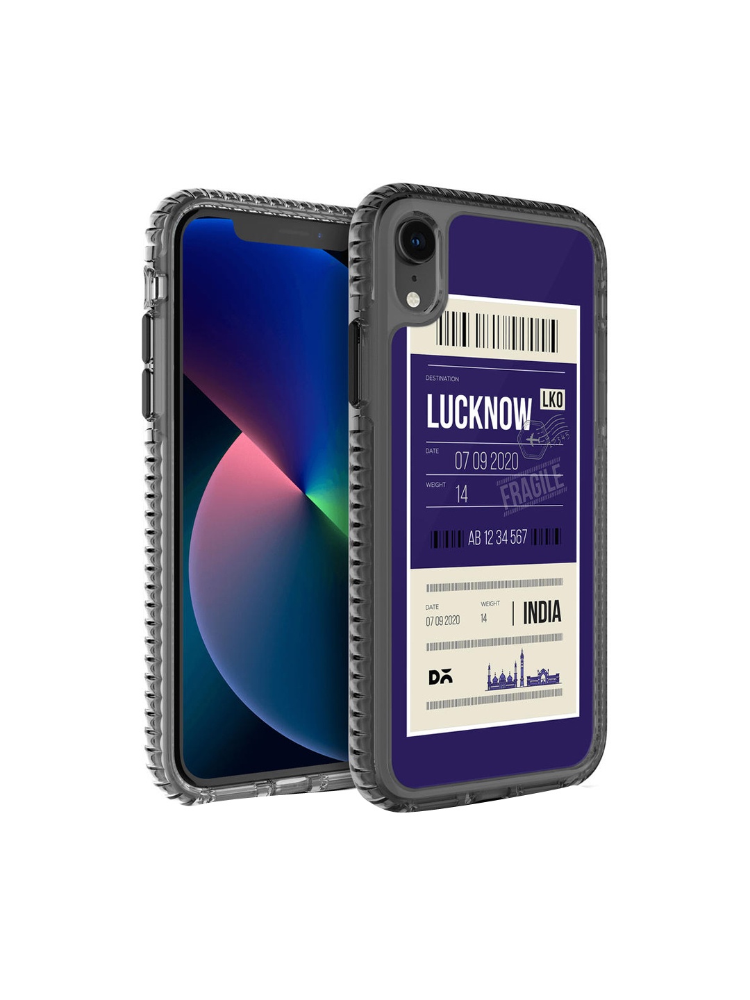

DailyObjects Navy Blue Lucknow City Tag Printed iPhone XR Back Case