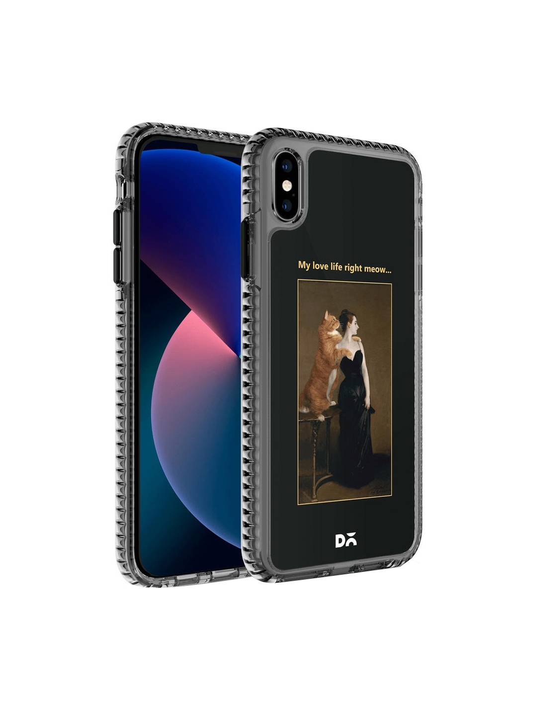 

DailyObjects Black Printed iPhone XS Max Back Case