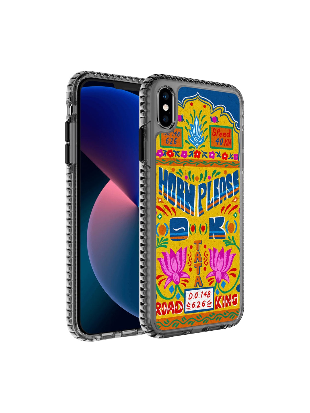 

DailyObjects Blue & Yellow Road King Truckback iPhone XS Back Case