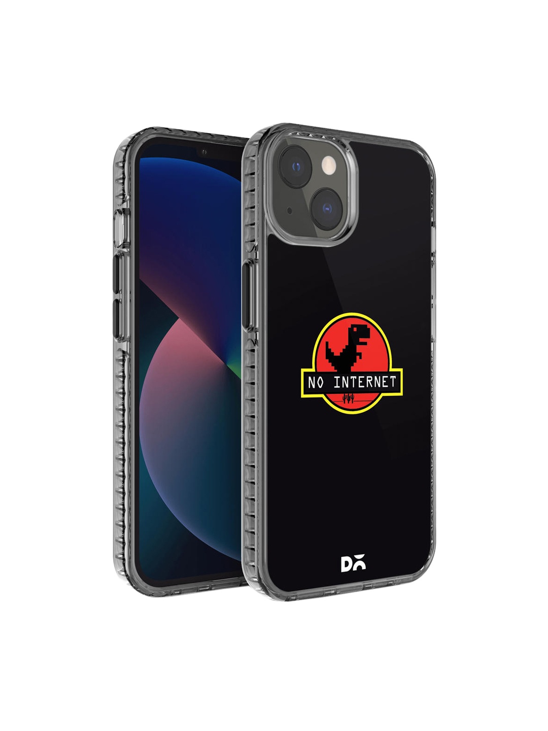 

DailyObjects Black & Red No Internet iPhone 13 Mini Back Case