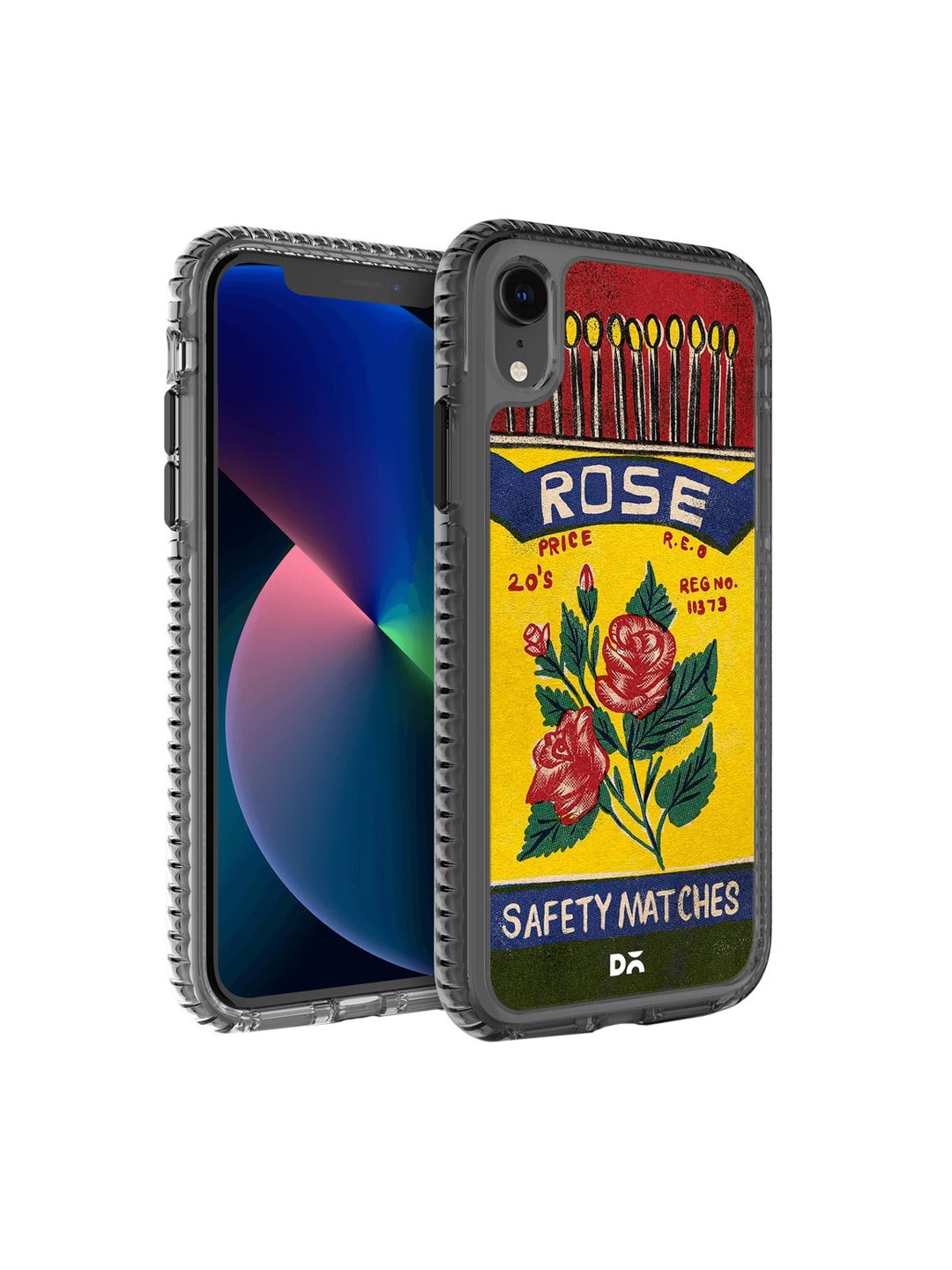 

DailyObjects Yellow & Red Printed Rose Matchbox Stride 2.0 iPhone XR Phone Case