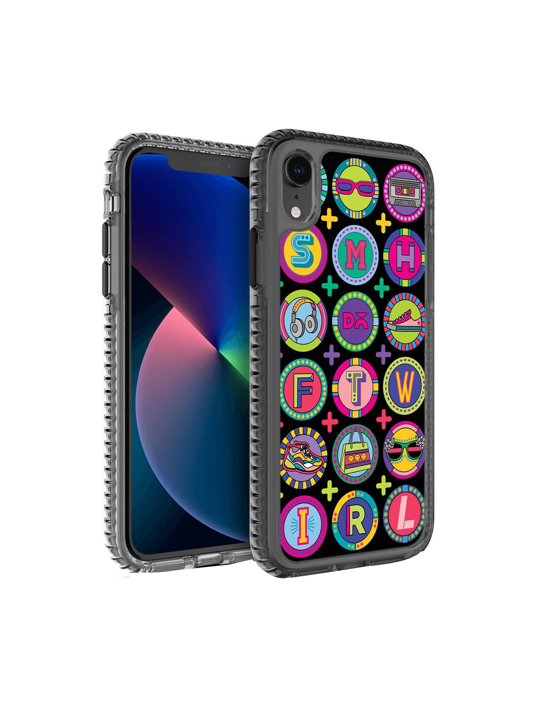 

DailyObjects Black & Pink Millennial Lingo iPhone XR Back Case