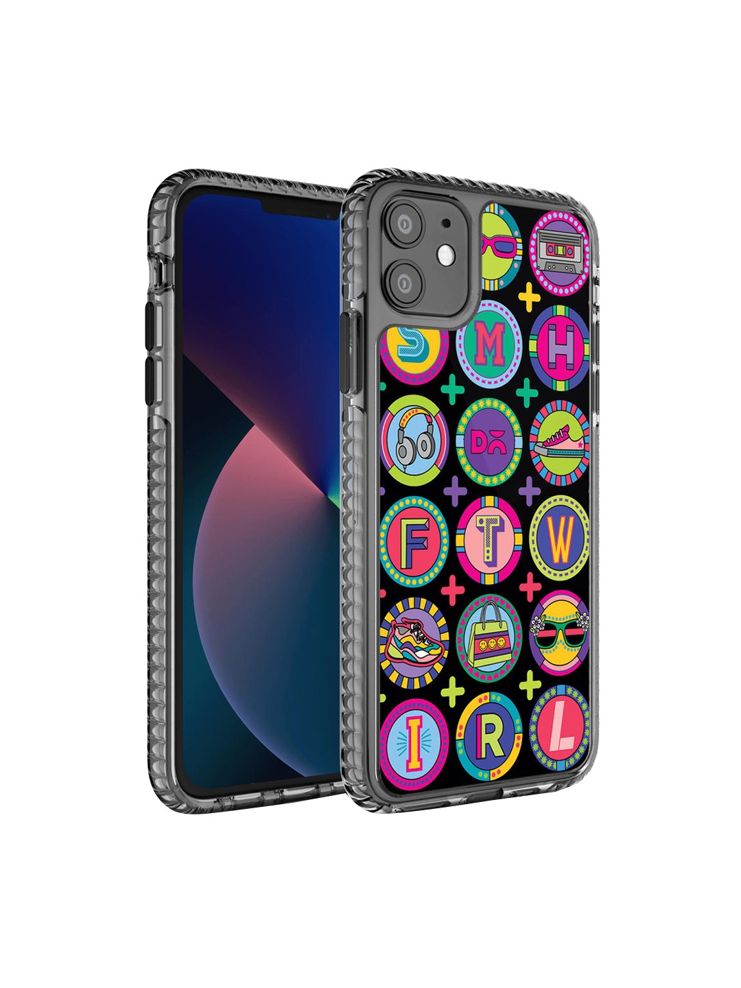 

DailyObjects Unisex Black & Pink Printed Millennial Lingo iPhone 11 Phone Case