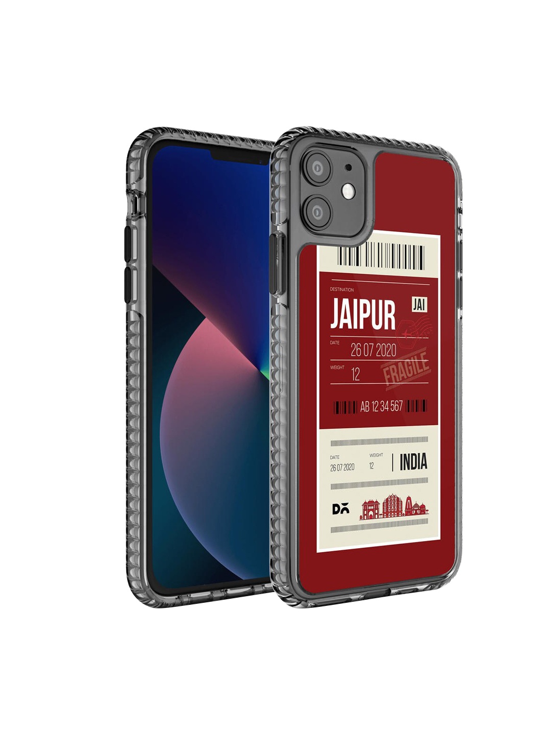 

DailyObjects Red Printed Jaipur City Tag Stride 2.0 iPhone 11 Phone Case