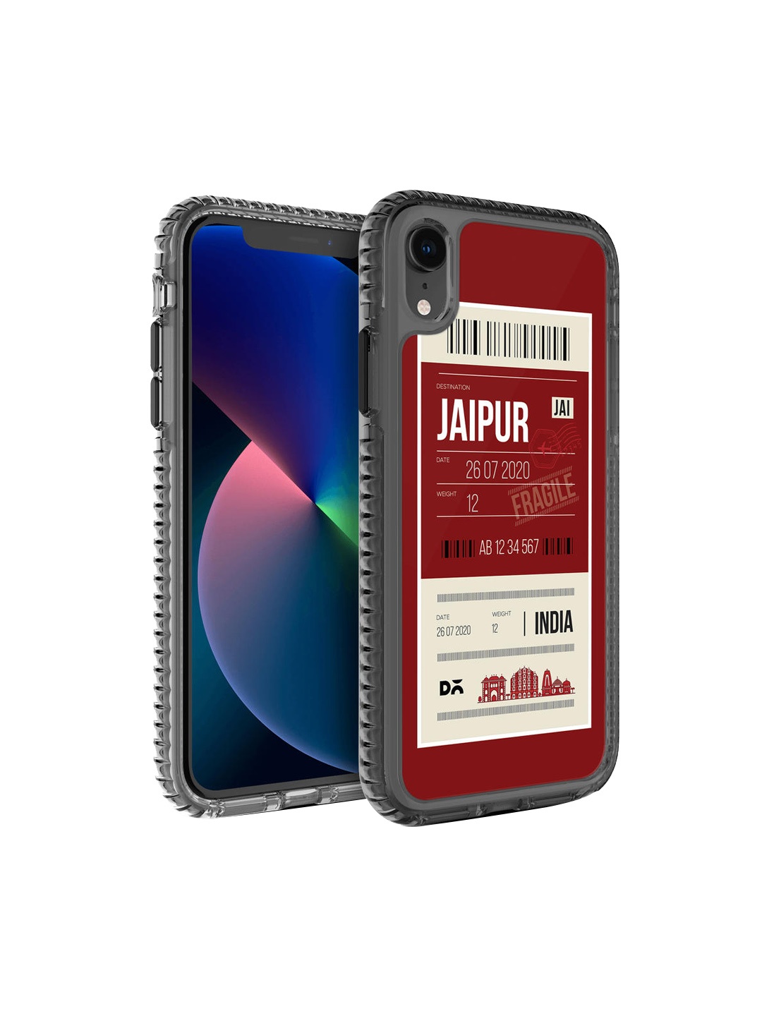 

DailyObjects Red Printed Jaipur City Tag Stride 2.0 iPhone XR Phone Case Cover