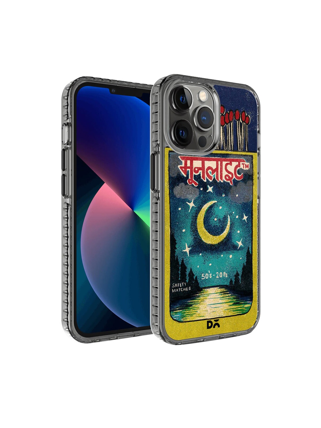 

DailyObjects Blue & Yellow Moonlight Matchbox iPhone 12 Pro Back Case, Multi
