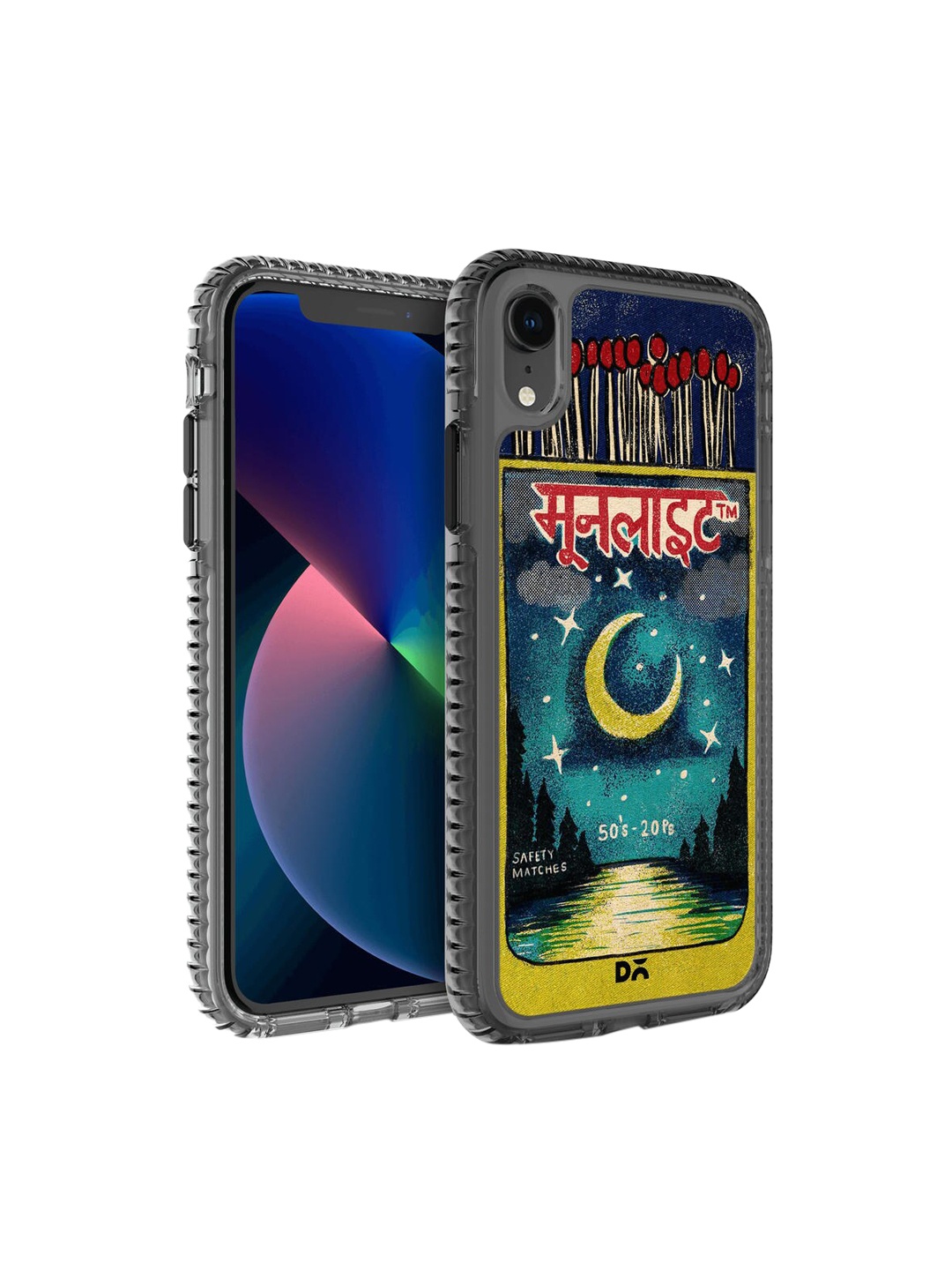 

DailyObjects Blue & Gold Printed Moonlight Matchbox iPhone XR Phone Case