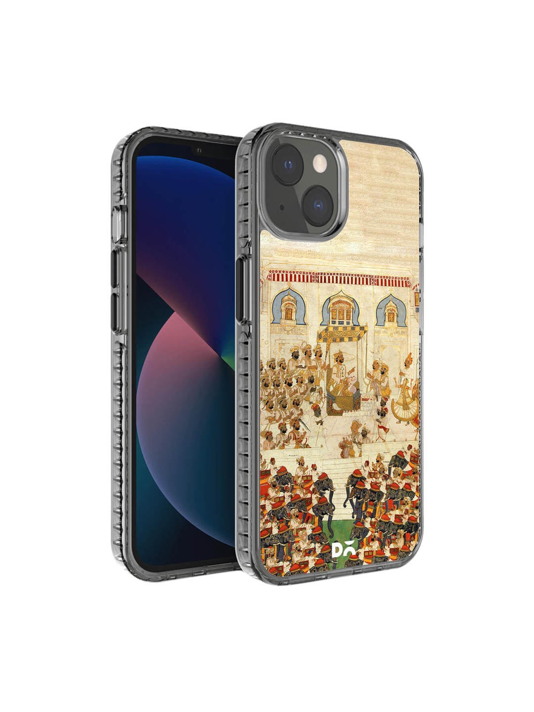 

DailyObjects Multicolor Royal Decree Stride 2.0 iPhone 13 Phone Case, Beige