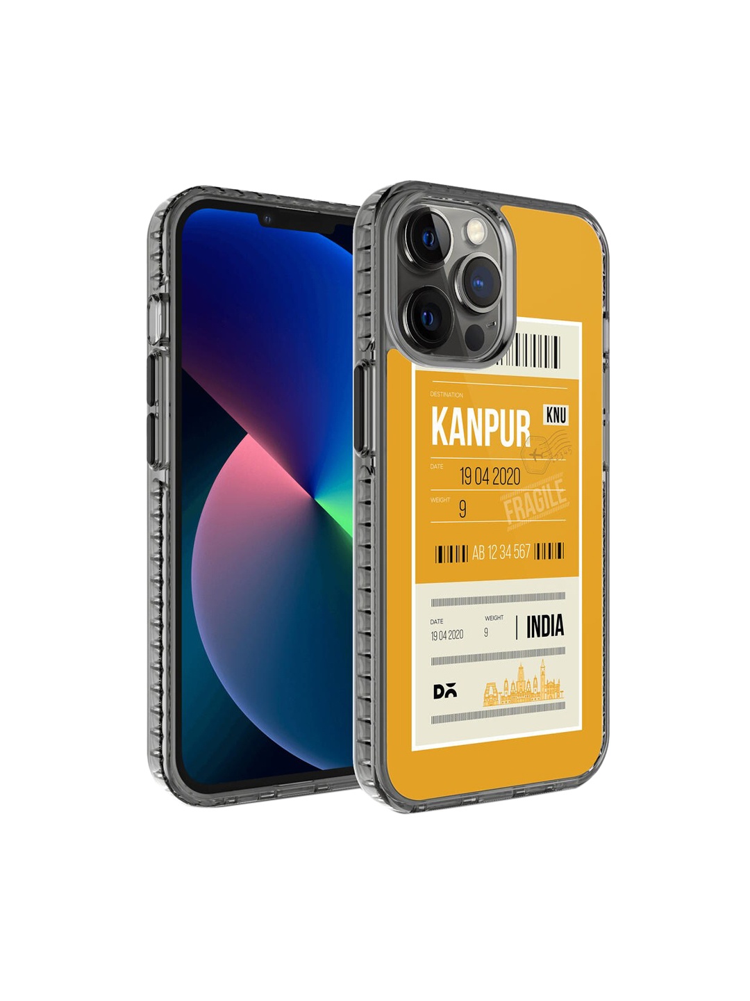 

DailyObjects Yellow & Black Kanpur City Tag Stride 2.0 iPhone 12 Pro Phone Case