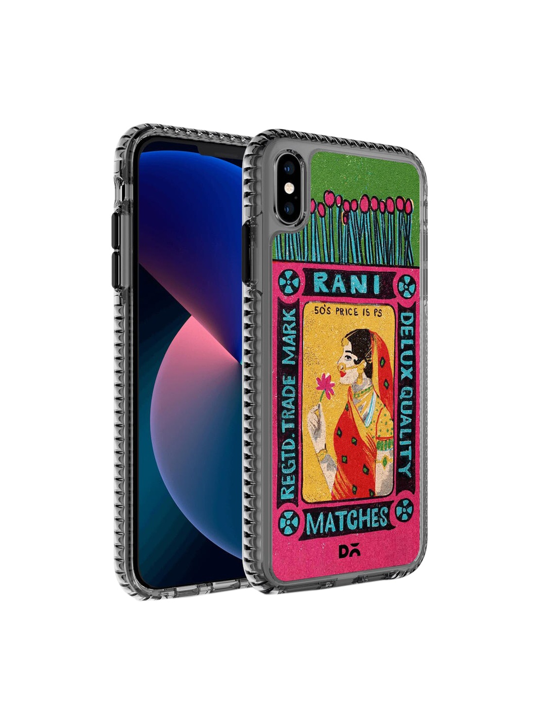 

DailyObjects Green & Pink Rani Matchbox iPhone XS Back Case