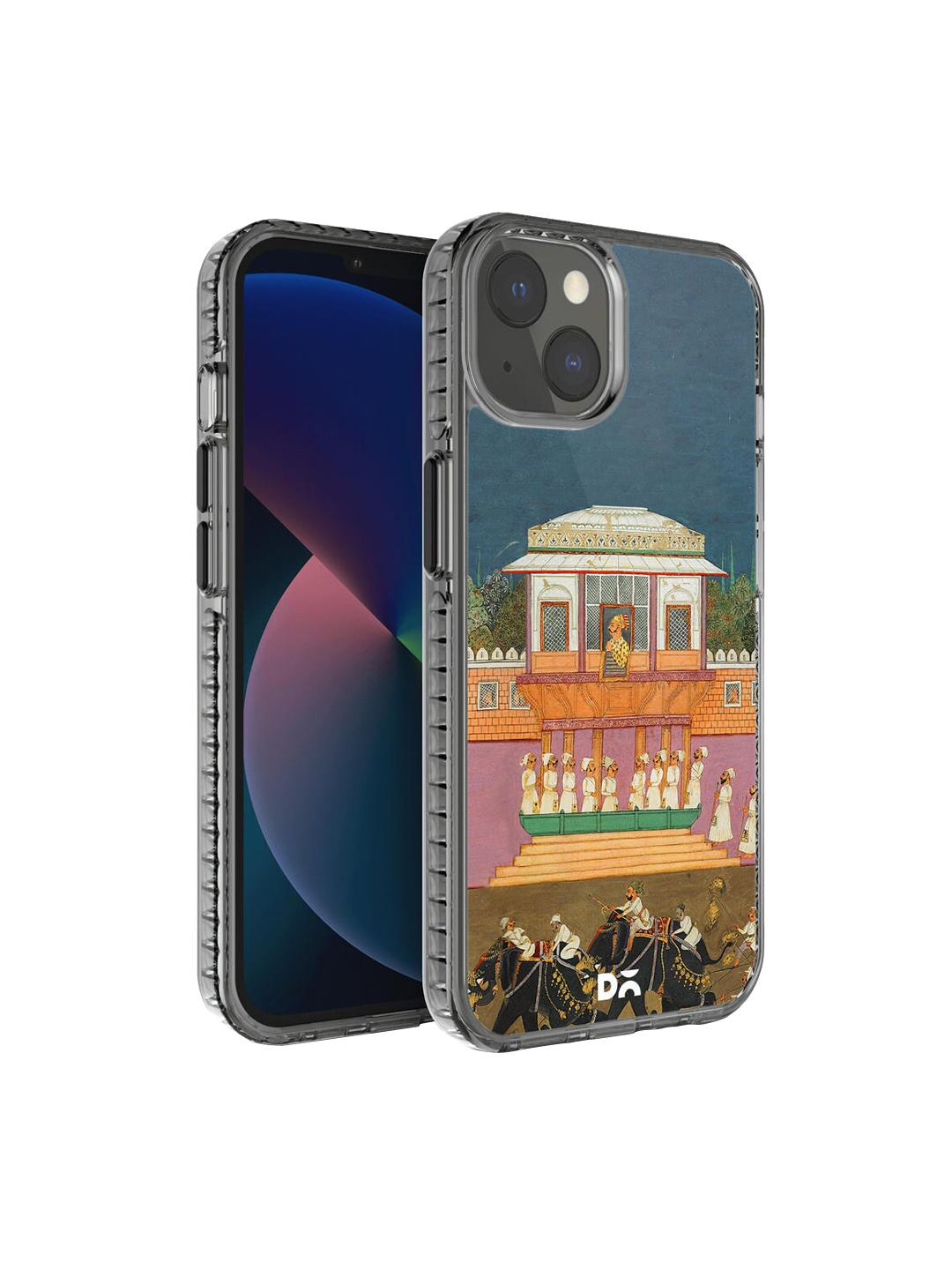 

DailyObjects Teal Blue Printed Royal Parade Stride 2.0 iPhone 13 Phone Case