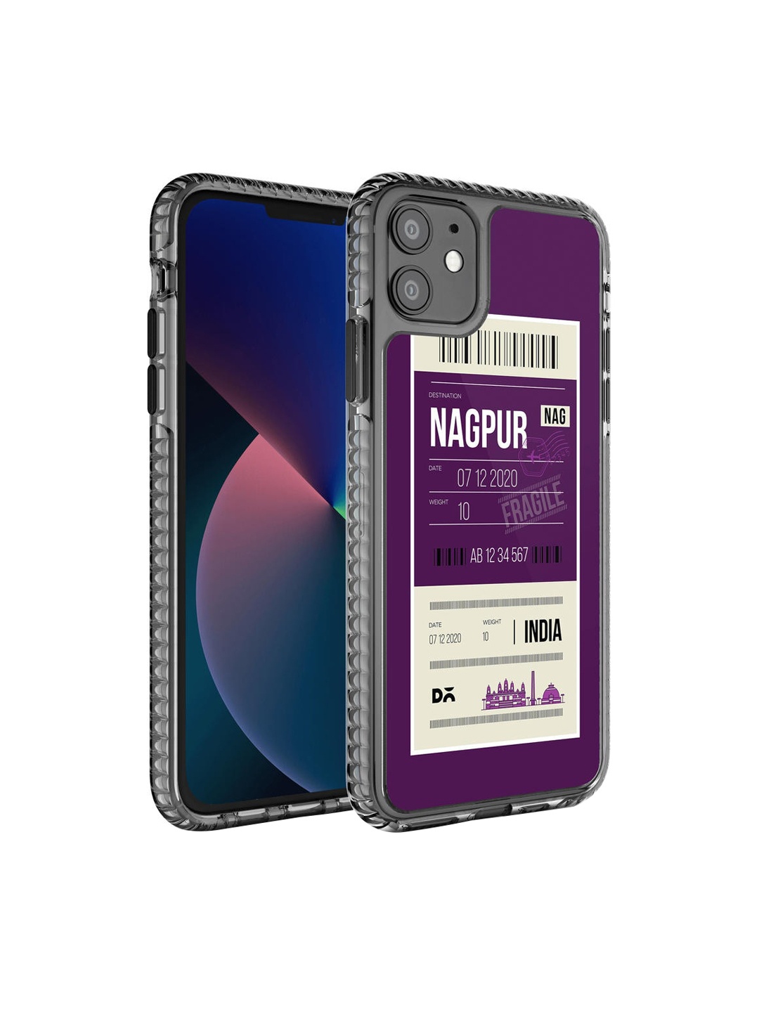 

DailyObjects Purple & White Nagpur City Tag Stride 2.0 Printed iPhone 11 Back Case