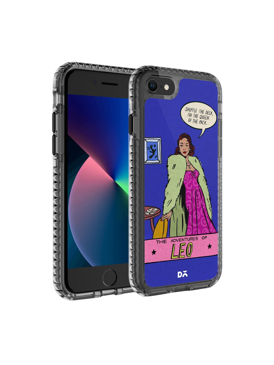 

DailyObjects Blue & Pink Leo Stride 2.0 Printed iPhone 8 Phone Case