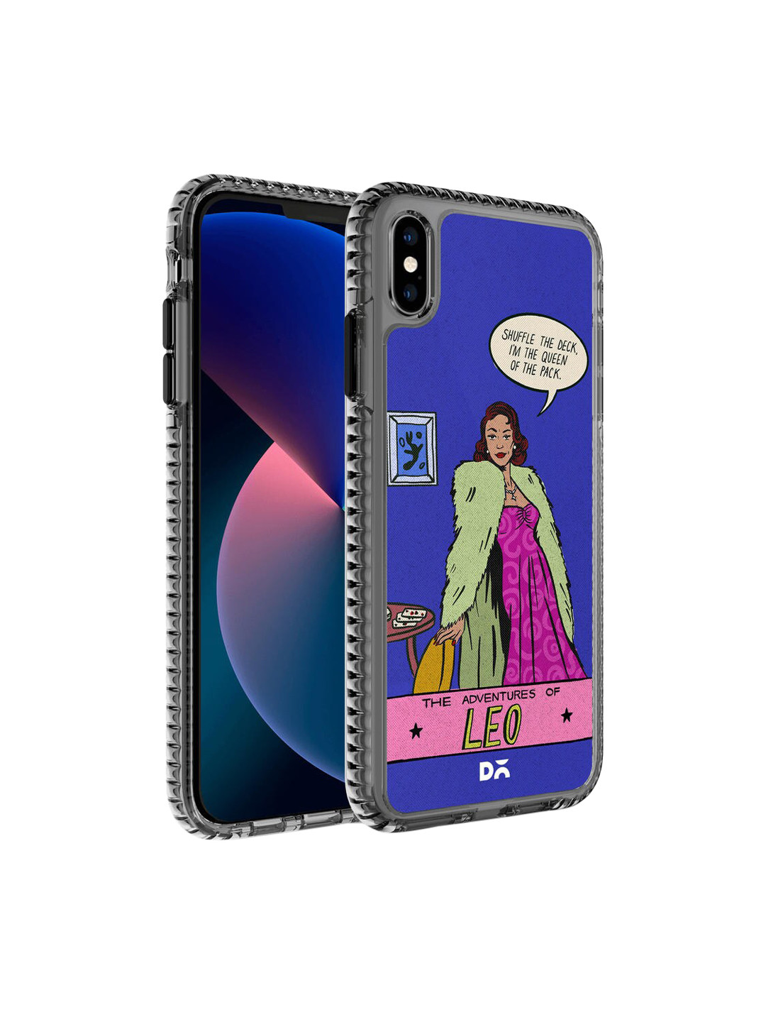 

DailyObjects Blue & Pink Printed Leo Stride 2.0 iPhone XS Max Phone Case
