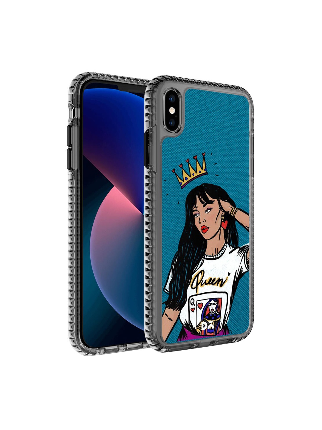

DailyObjects Blue & White Queen Babe Stride 2.0 iPhone XS Max Phone Case