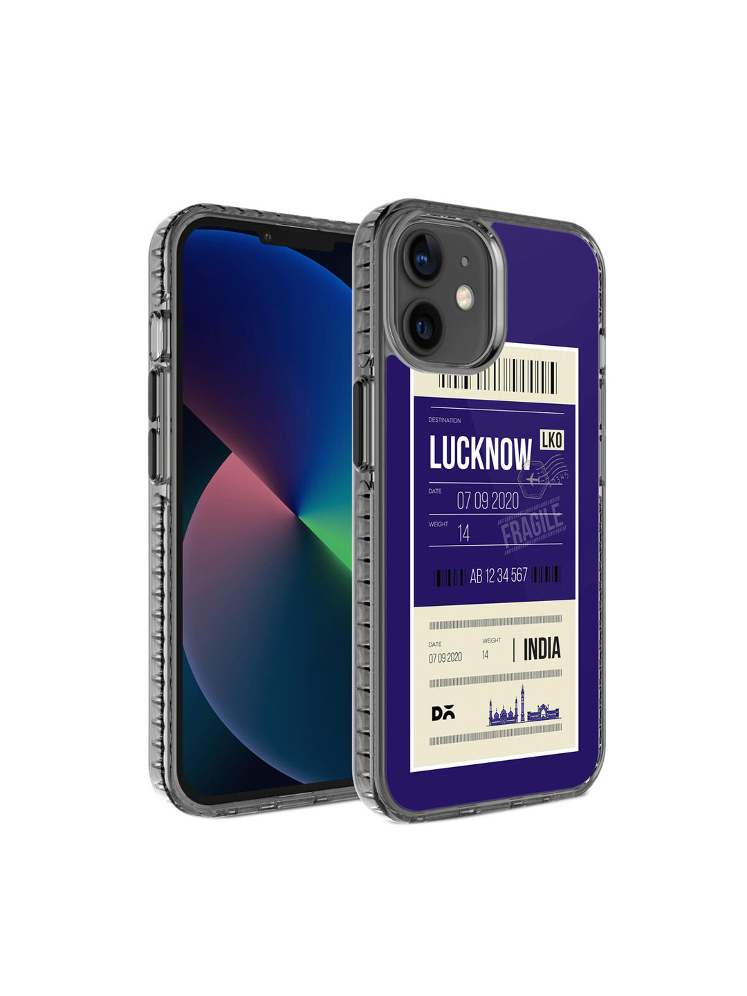 

DailyObjects Blue & White Printed Lucknow City Tag Stride 2.0 iPhone 12 Phone Case