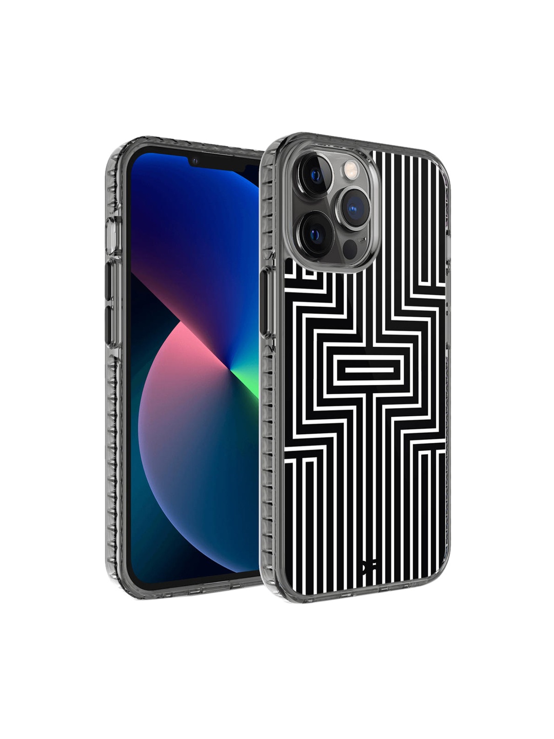 

DailyObjects White Printed Maze Stride 2.0 iPhone 12 Pro Phone Case