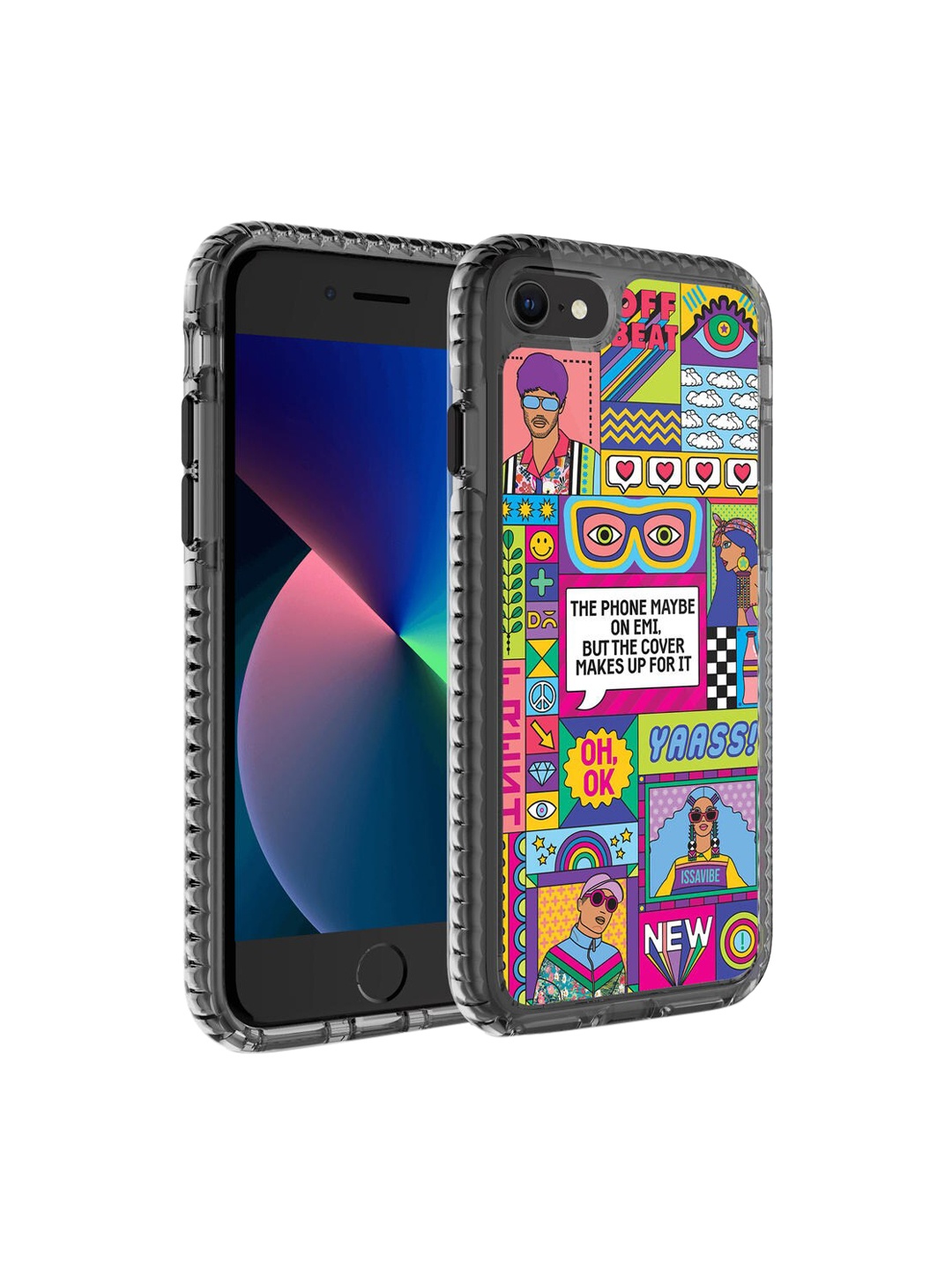 

DailyObjects Pink & Green Phone on EMI Stride 2.0 iPhone 7 Phone Case