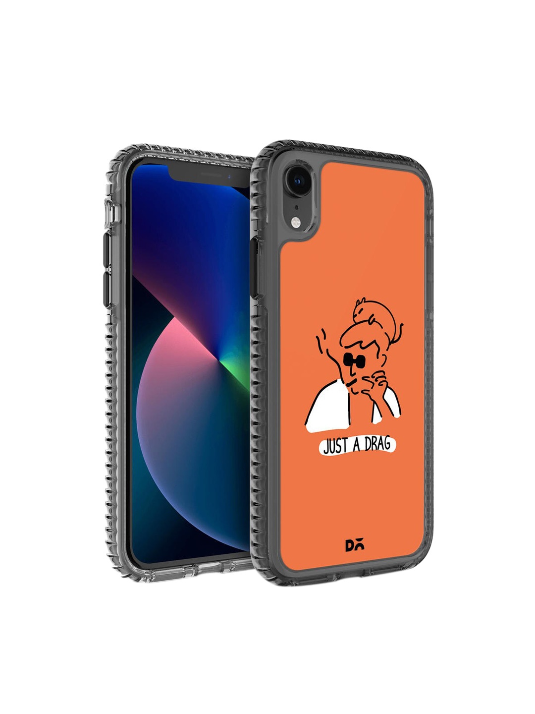 

DailyObjects Orange & Black Just A Drag Stride 2.0 Printed iPhone XR Phone Case