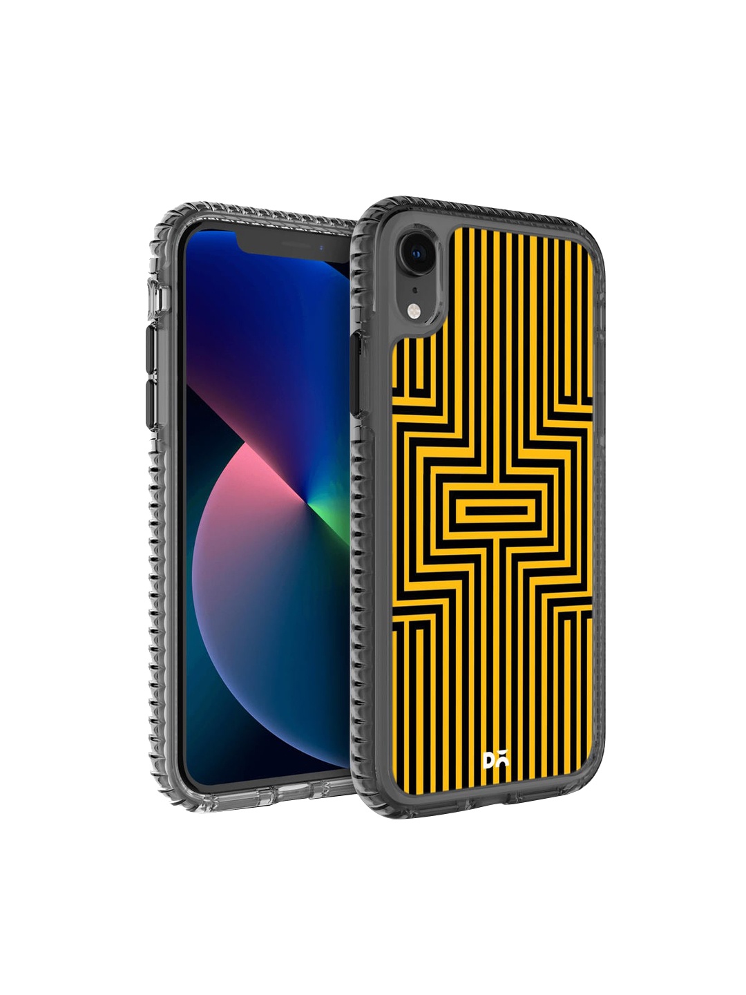 

DailyObjects Yellow Maze Ochre Stride 2.0 Printed iPhone XR Phone Case