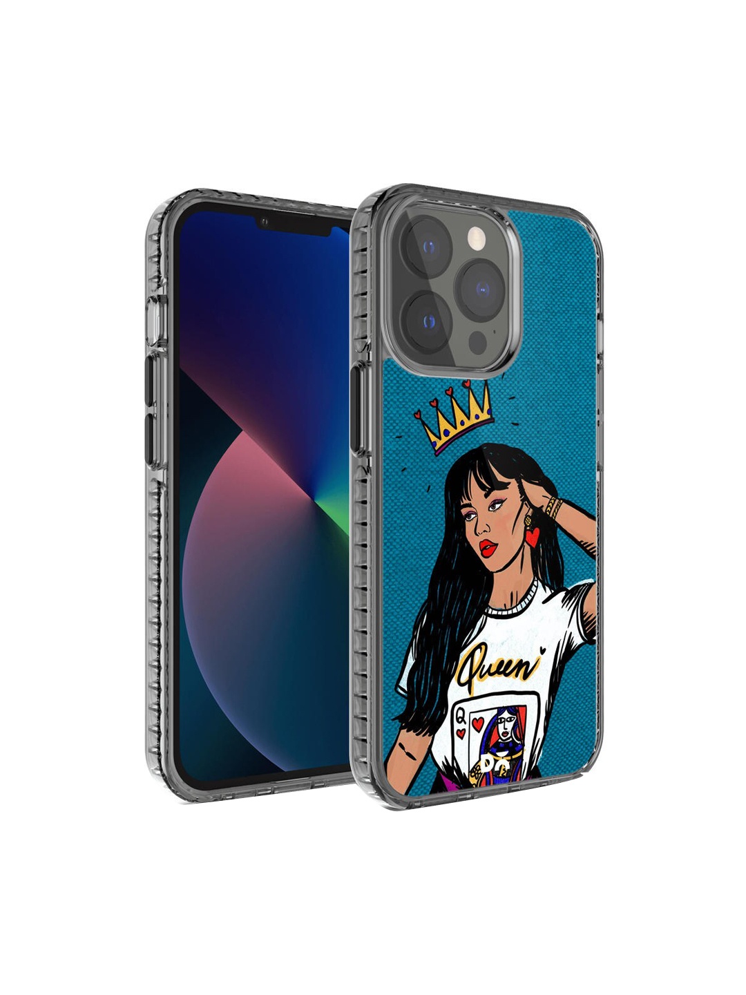 

DailyObjects Blue Printed Queen Babe Stride 2.0 iPhone 13 Pro Back Case