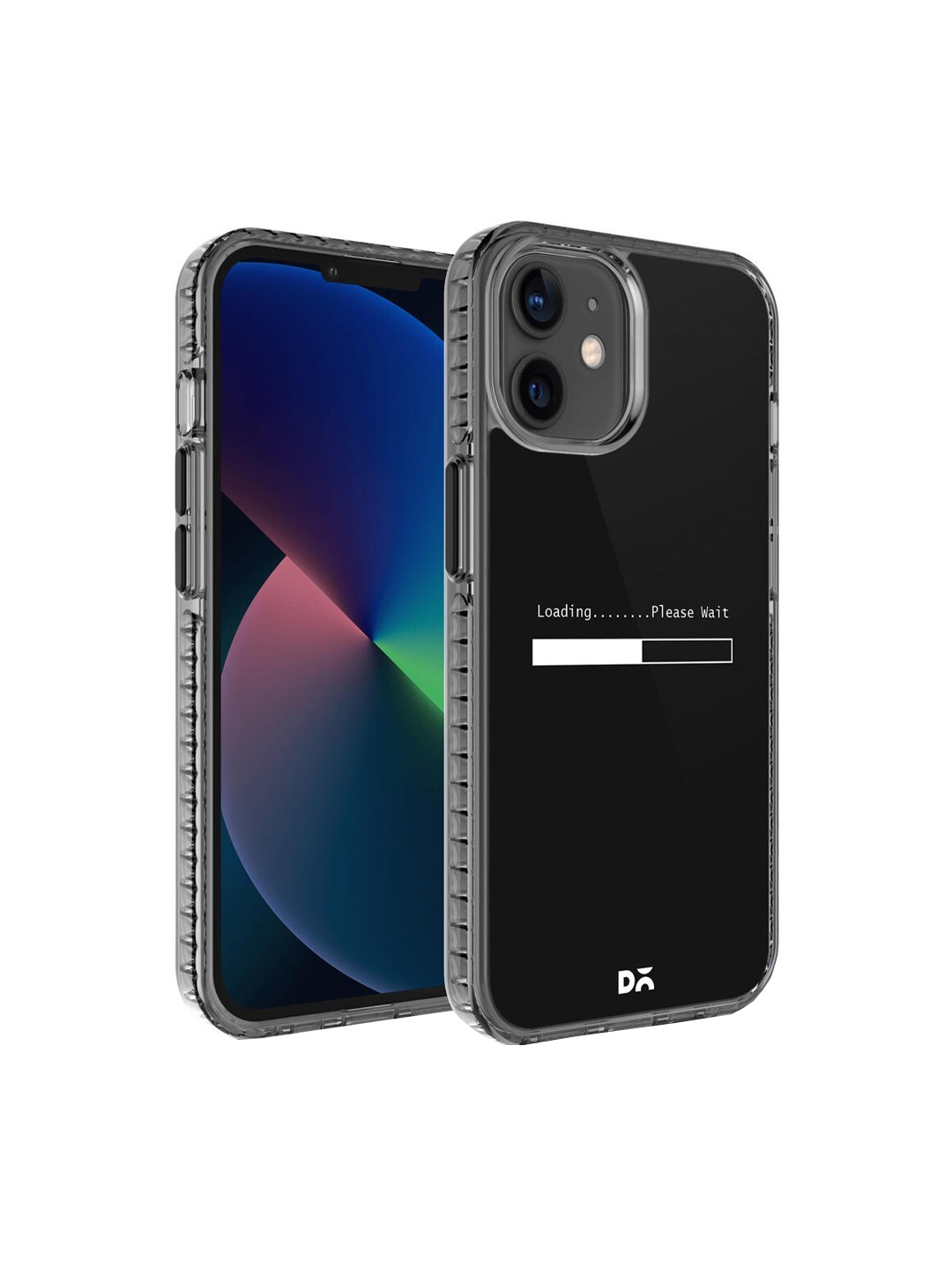 

DailyObjects Black Printed Loading Dialog iPhone 12 Phone Case