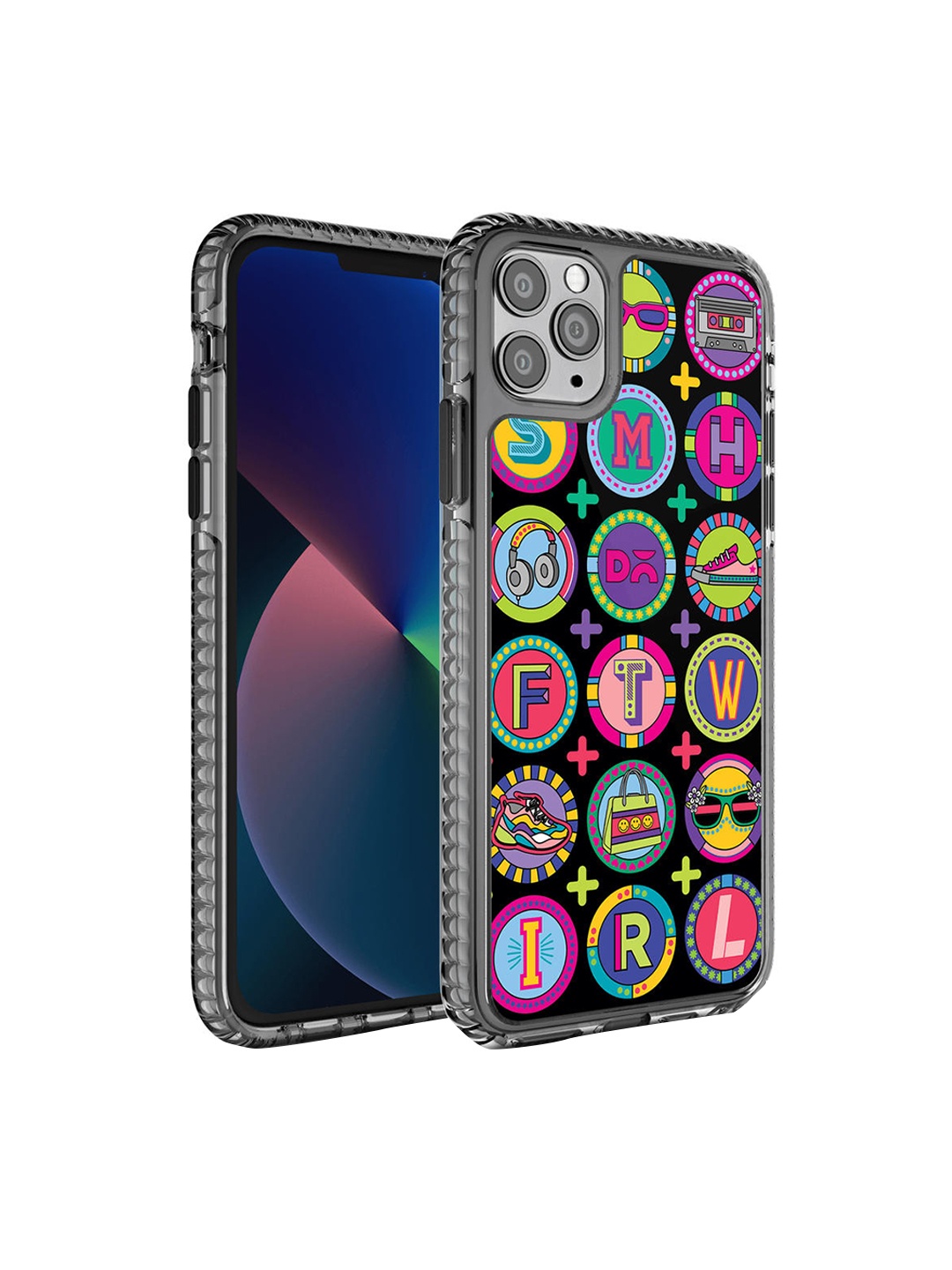 

DailyObjects Black Printed Millennial Lingo Stride 2.0 iPhone 11 Pro