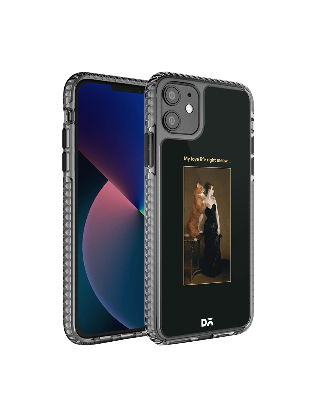 

DailyObjects Multi-Coloured Printed Love Life Meow iPhone 11 Phone Case