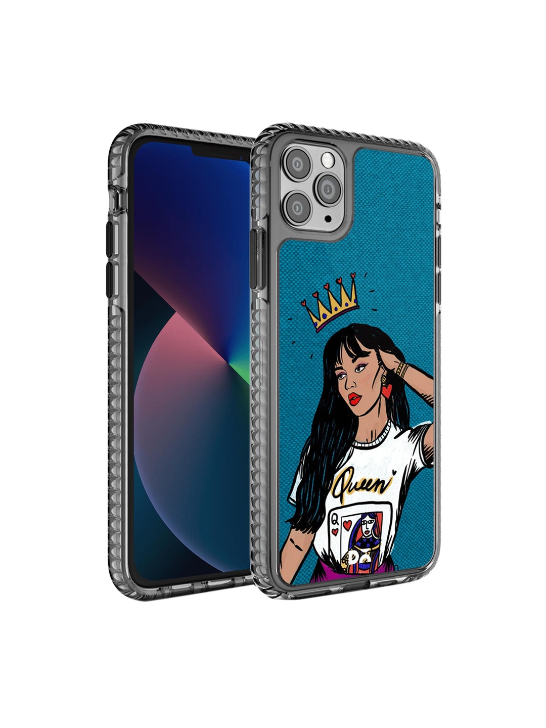 

DailyObjects Blue Printed iPhone 11 Pro Max Phone Case