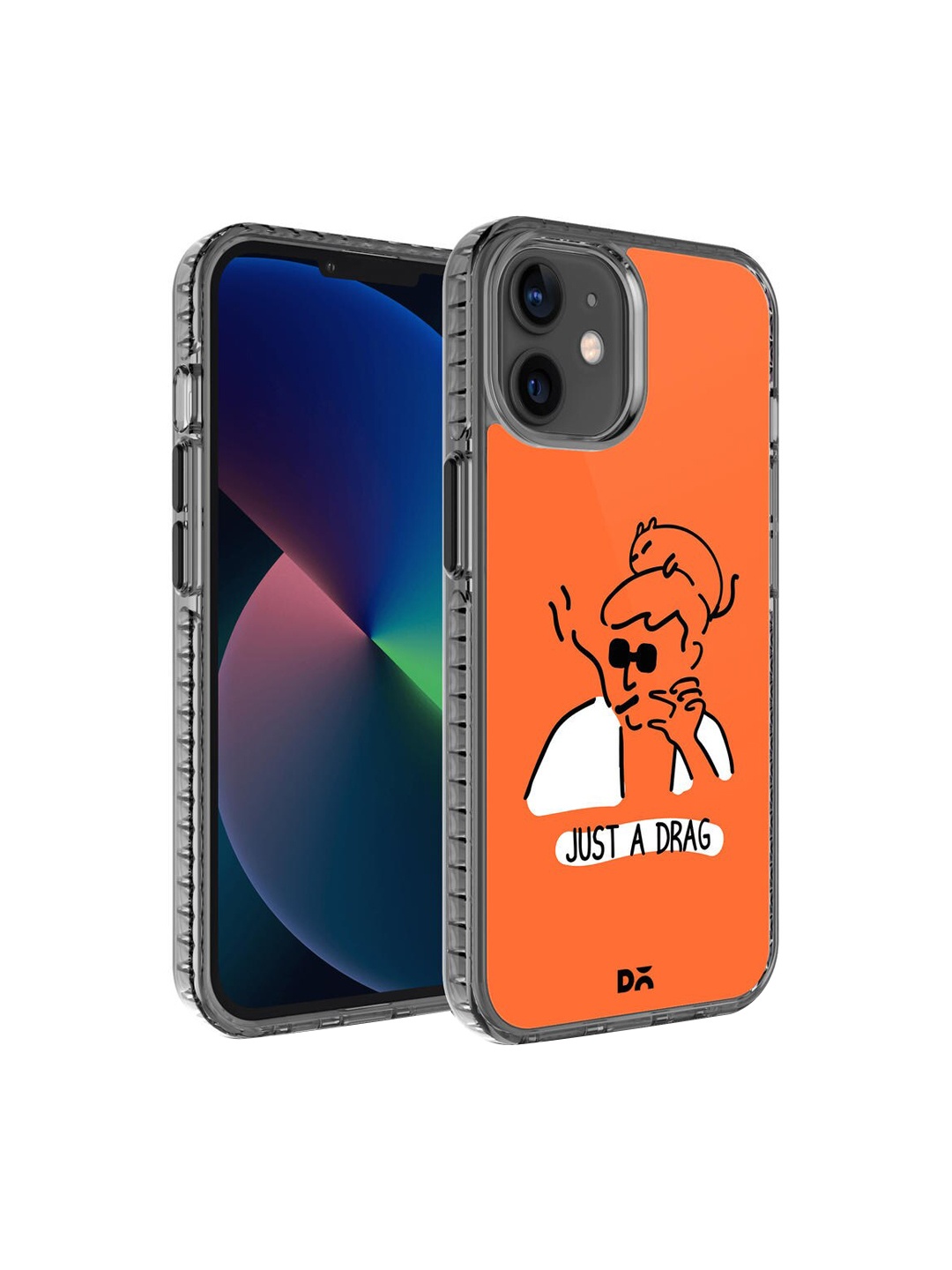 

DailyObjects Orange & White Stride Printed iPhone 12 Mini Phone Case