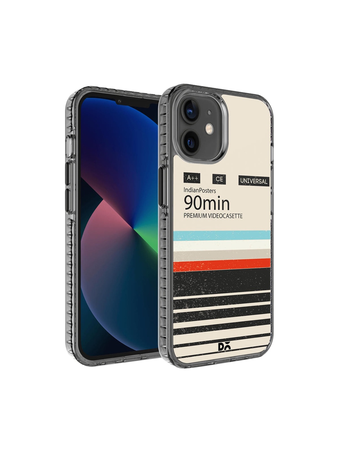 

DailyObjects Grey & Black Printed iPhone 12 Mini Phone Case