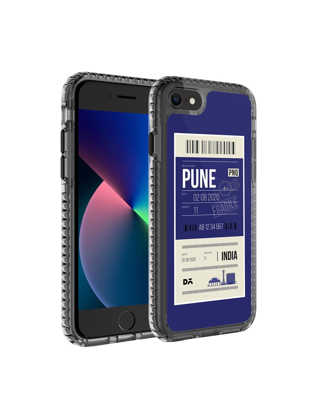 

DailyObjects Blue & White Pune City Tag Stride 2.0 iPhone SE 2020 Phone Case
