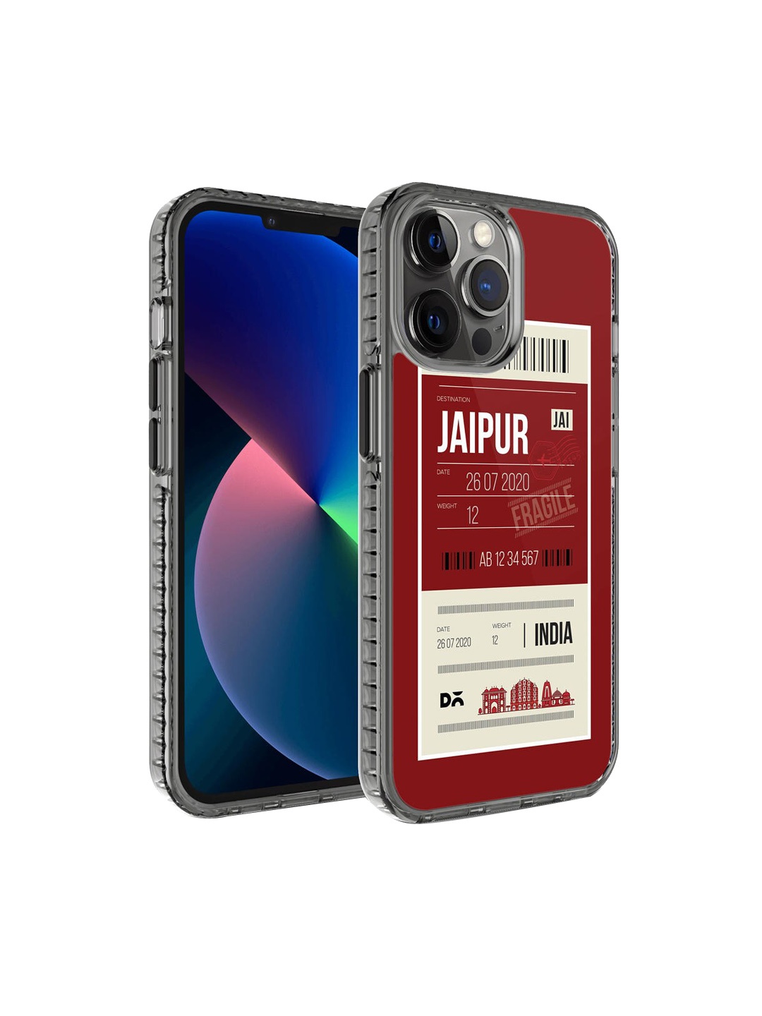 

DailyObjects Red & White Jaipur City Tag Stride 2.0 iPhone 12 Pro Phone Case