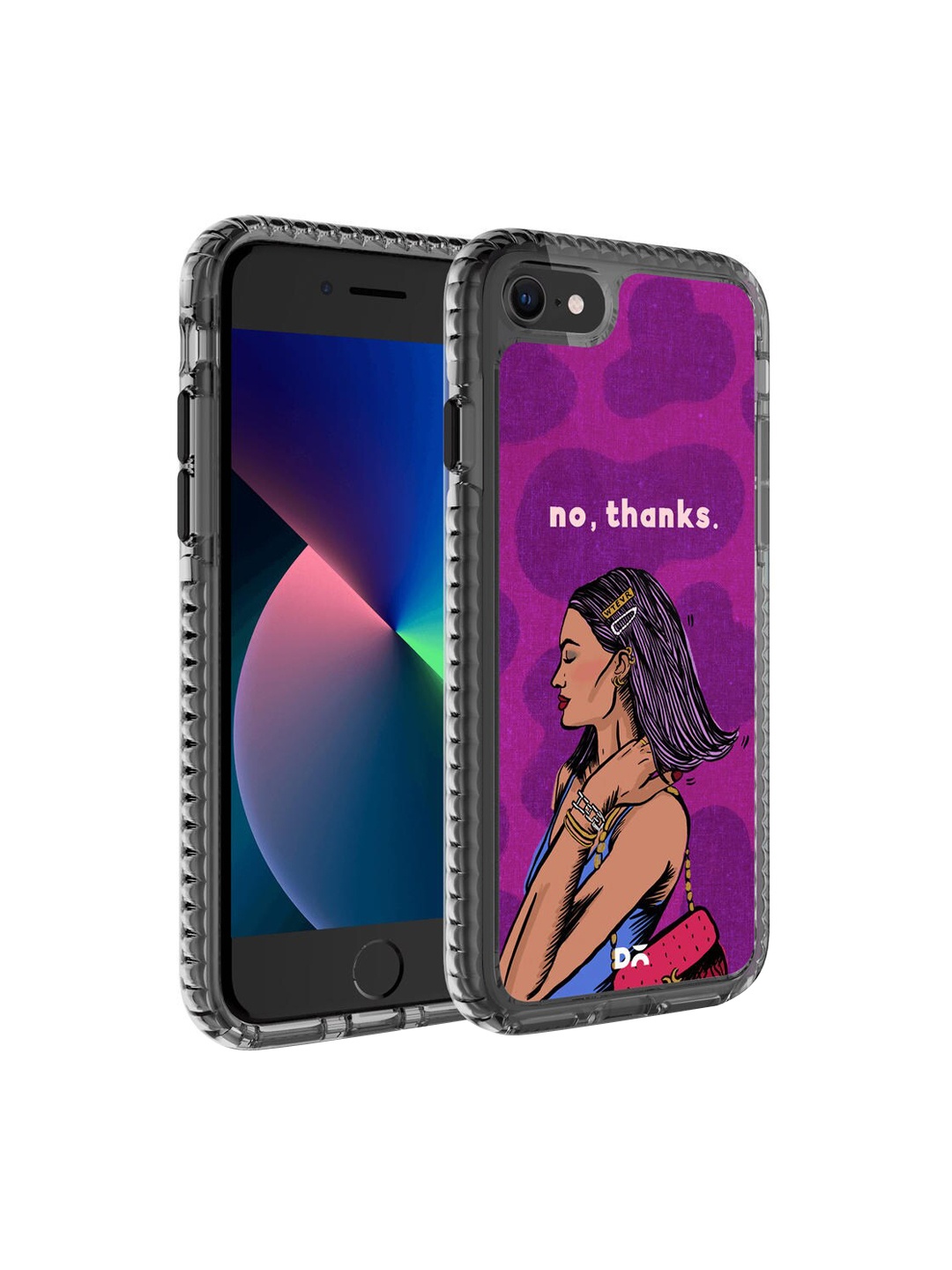 

DailyObjects Purple & Brown Printed iPhone SE 2020 Phone Case