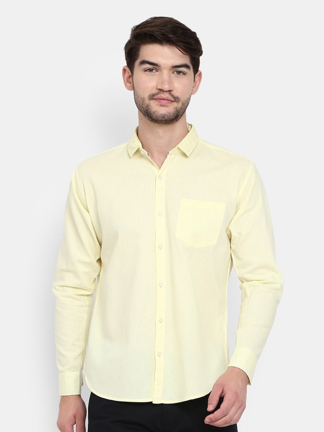 

V-Mart Men Yellow Casual Shirt