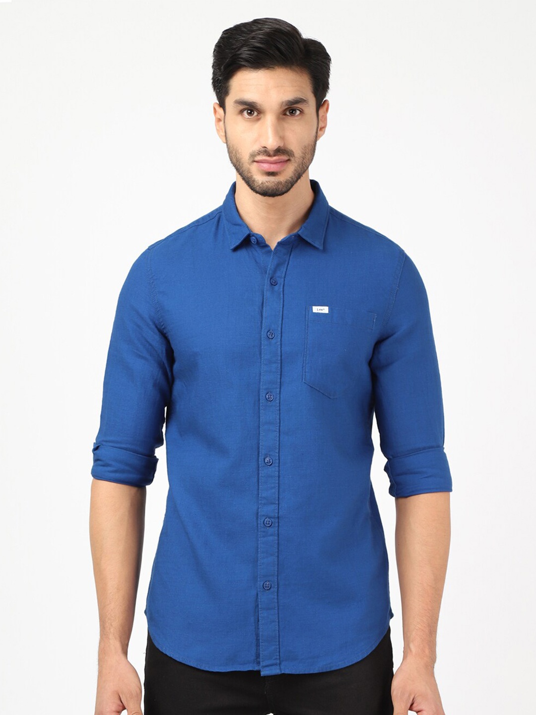 

Lee Men Blue Classic Slim Fit Casual Shirt