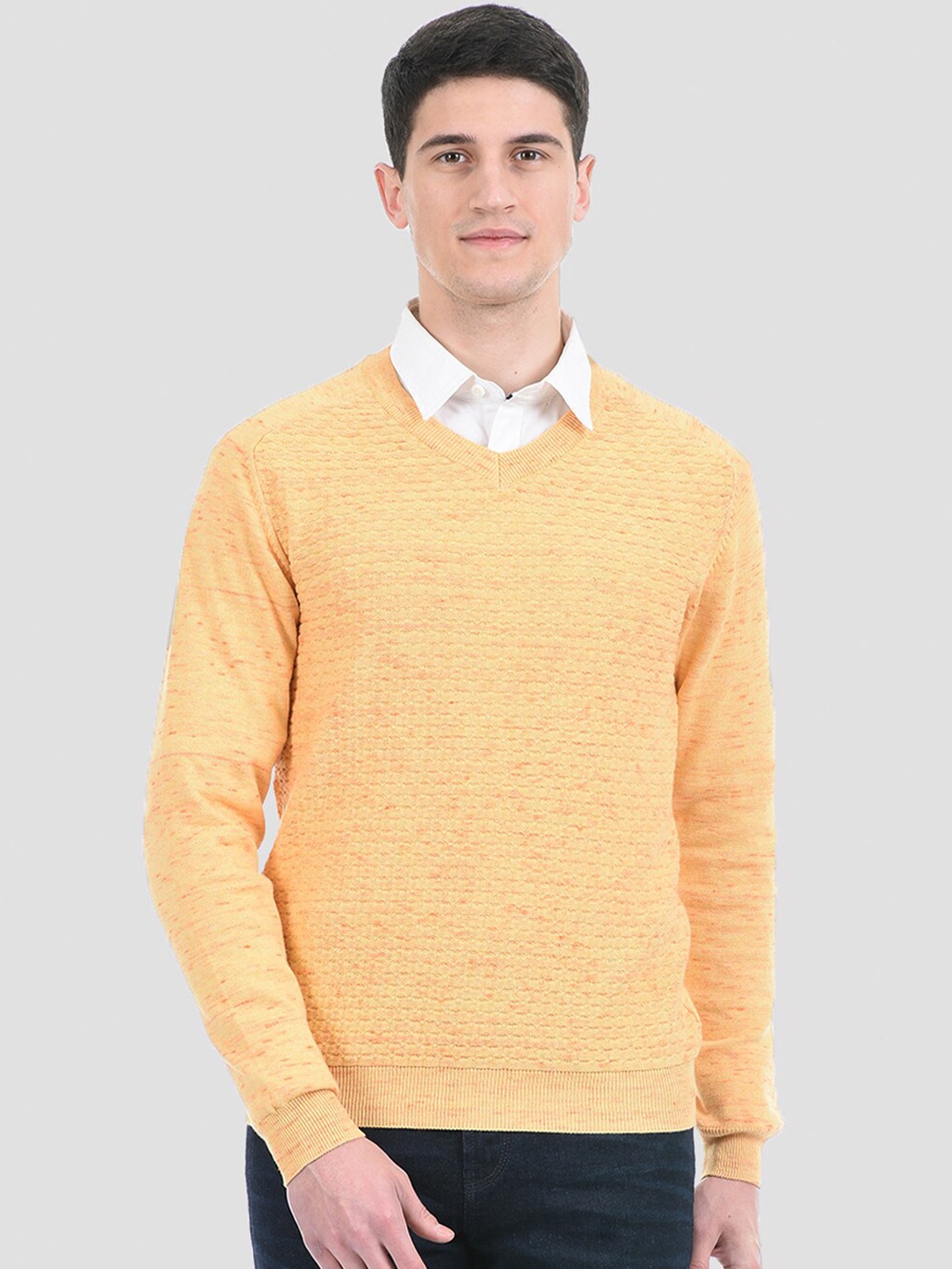 

PORTOBELLO Men Yellow Pullover