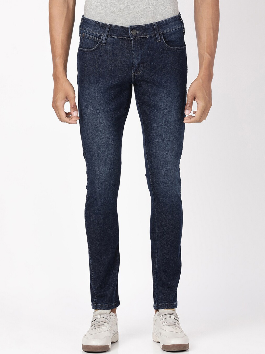 

Wrangler Men Blue Vegas Skinny Fit Low-Rise Light Fade Stretchable Jeans