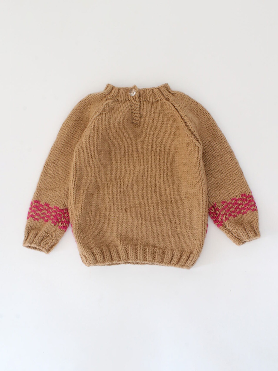 

Woonie Unisex Kids Brown & Pink Pullover