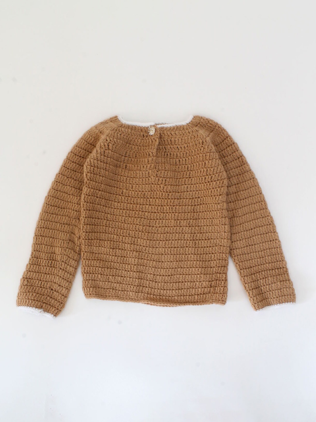 

Woonie Unisex Kids Brown & Grey Animal Pullover