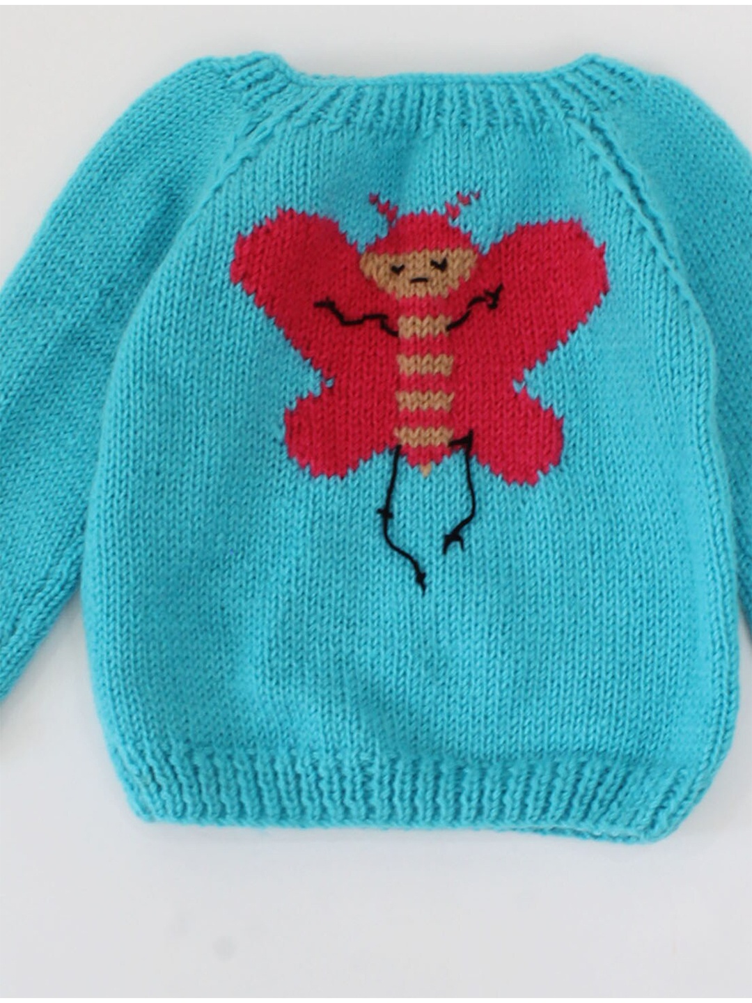 

Woonie Unisex Kids Blue & Pink Quirky Pullover
