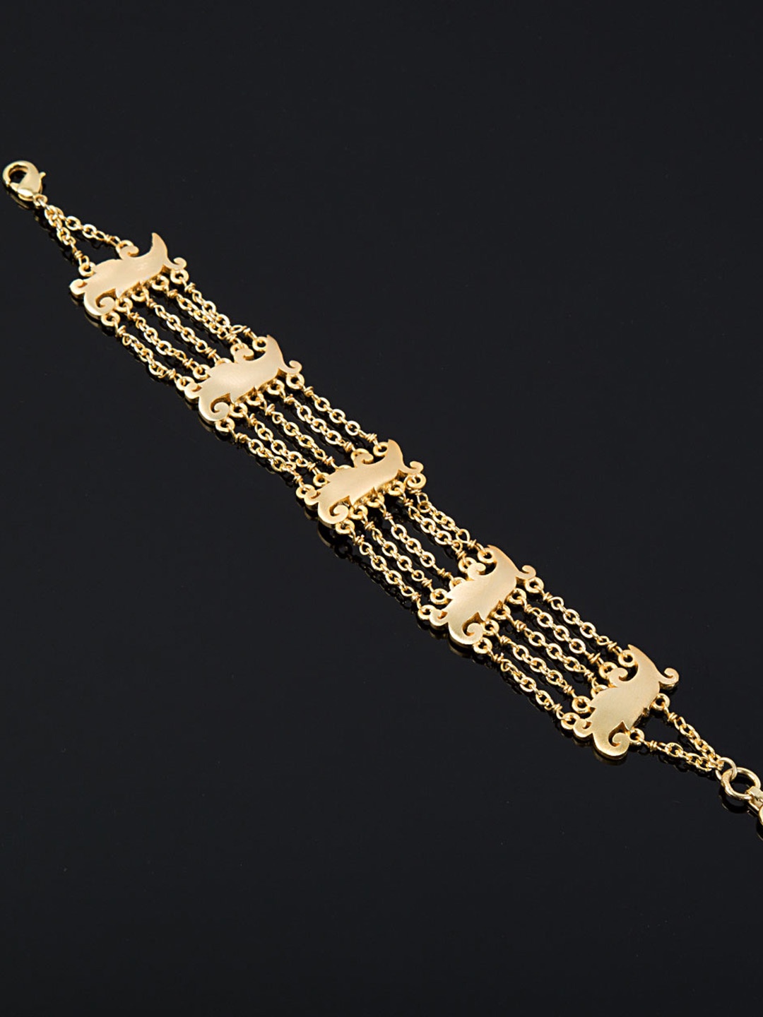 

Voylla Baroque Gold-Toned Bracelet