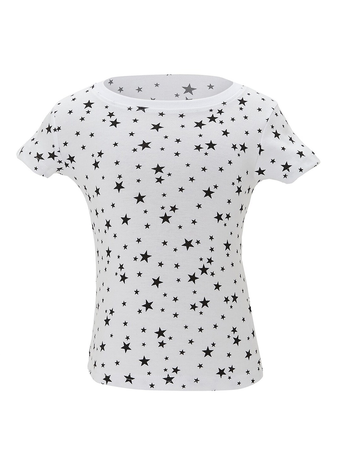

R&B Girls White & Black Printed T-shirt