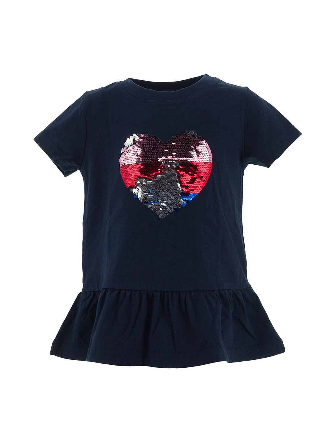 

R&B Blue Embellished Cinched Waist Top