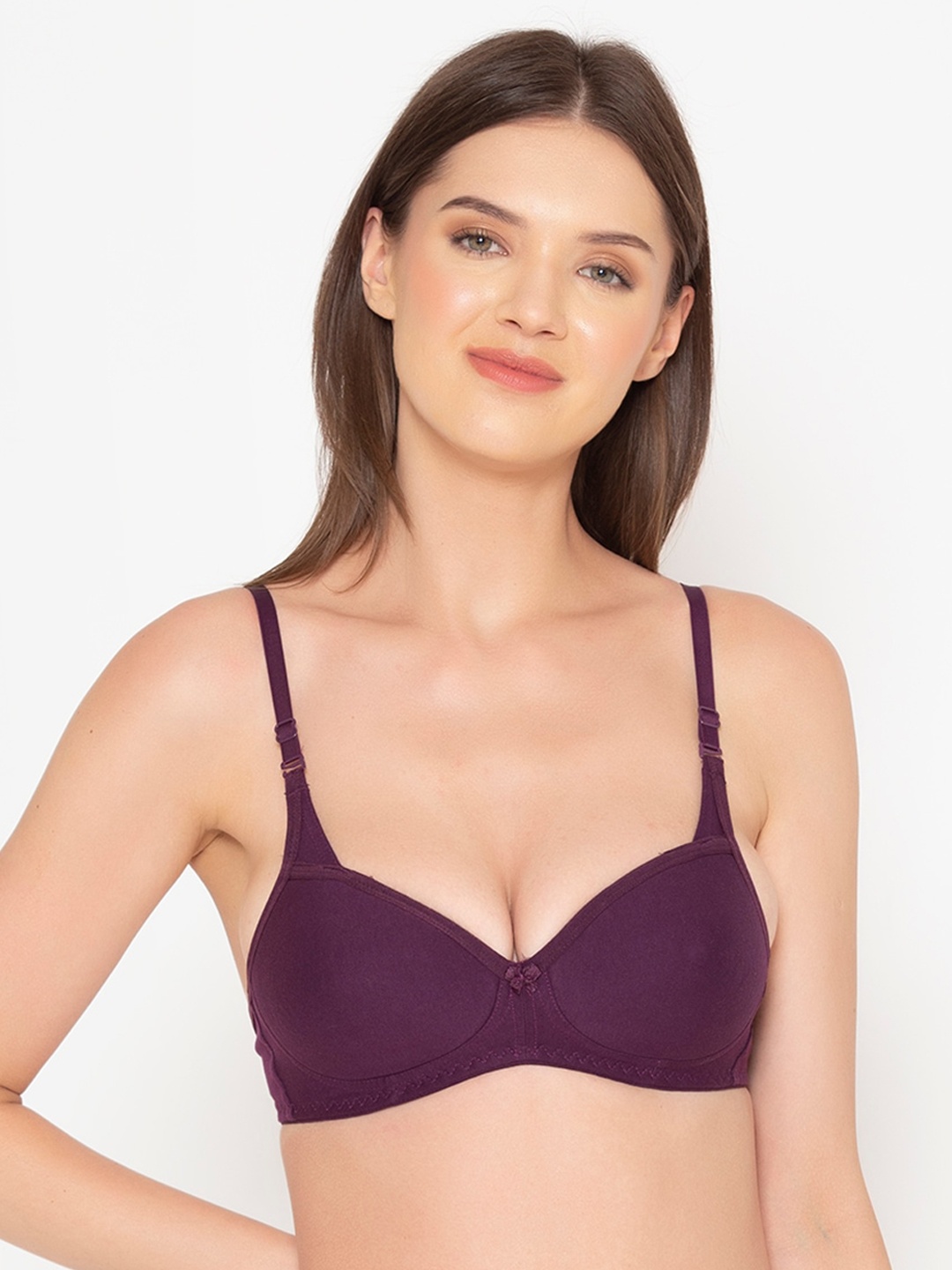 

GROVERSONS Paris Beauty Women Padded Purple Bra