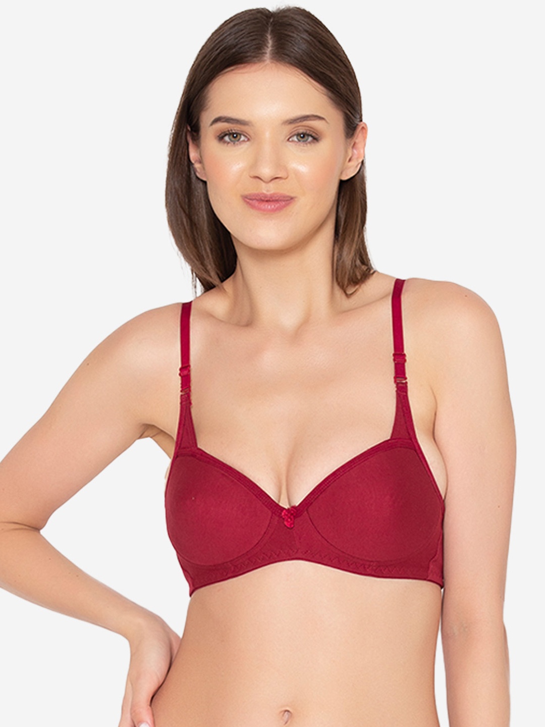 

GROVERSONS Paris Beauty Maroon Solid Bra